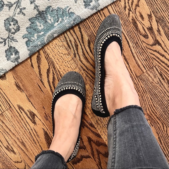 Hush Puppies Chaste Studded Ballet Flats Black - Picture 1 of 13